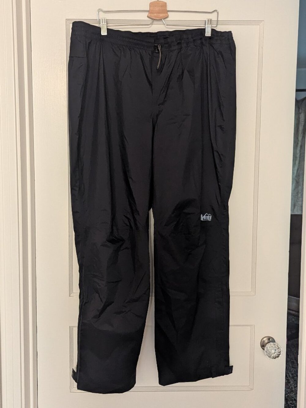REI Co-op Men's Black Waterproof Rain Pants - Size XL Short